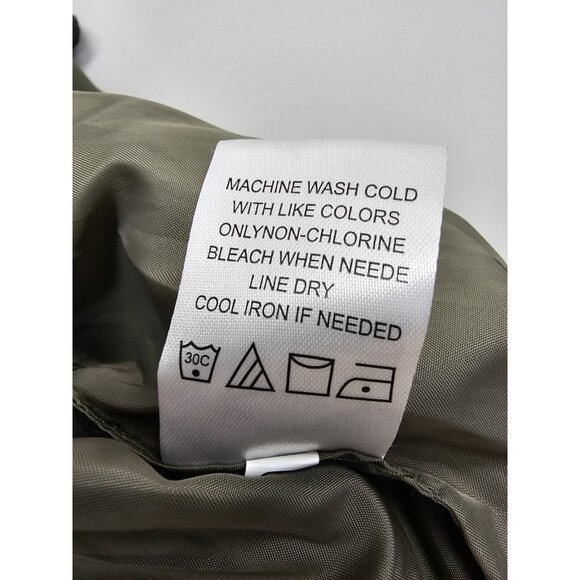 Mud Pie Womens Size Small Nolan Ruffles Bomber Jacket Size Small Green Pockets - Picture 7 of 9